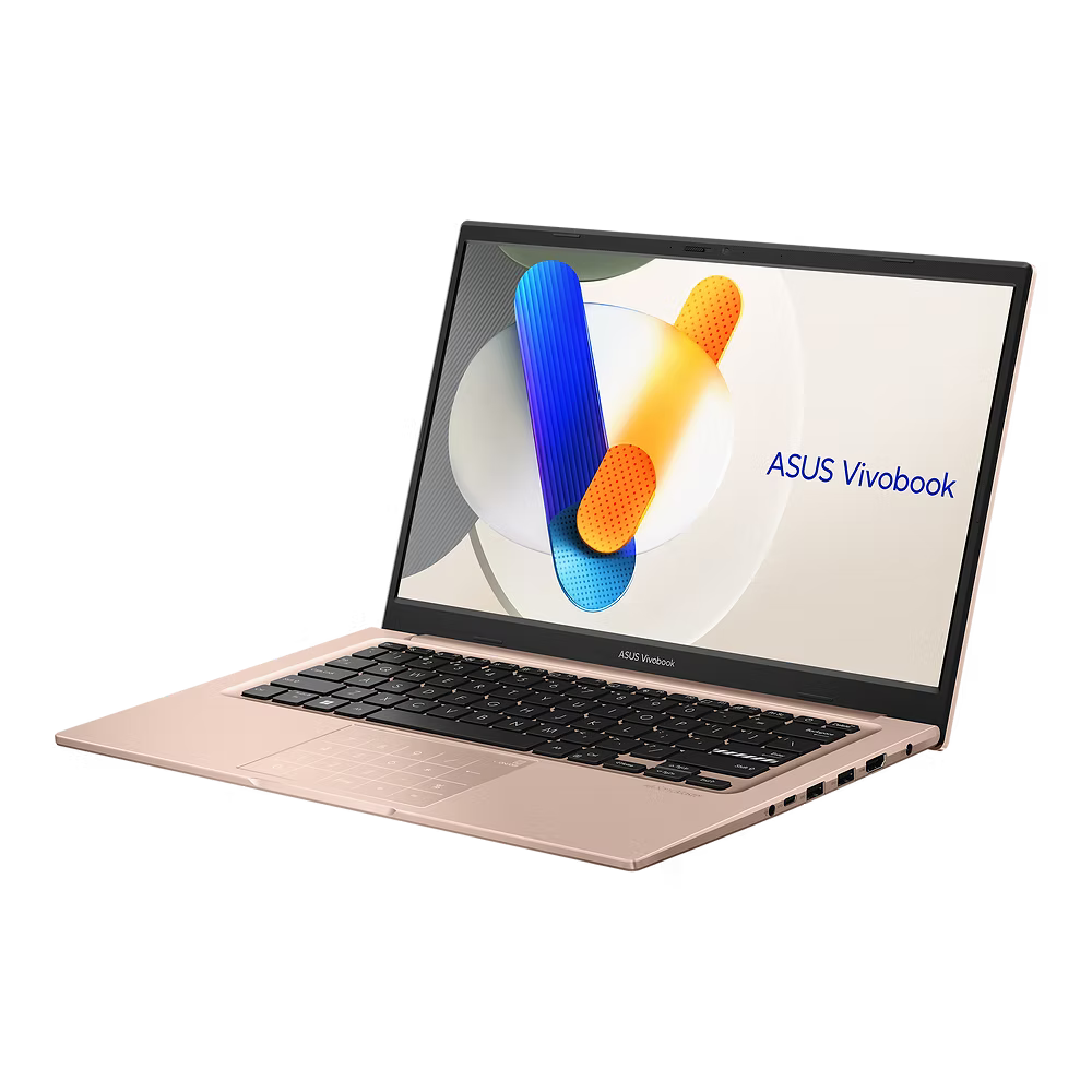 ASUS Notebook Vivobook 14 (Terra Cotta) Intel Core 5 120U | 14" FHD (1920 x 1080) IPS 60hz | 8GB DDR4 on board + 8GB DDR4 SO-DIMM | 512GB M.2 NVMe SSD | Shared | Windows 11 Home | Microsoft Office Home 2024 + Microsoft 365 Basic | X1404VA-EB1417WSM