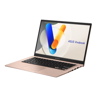 ASUS Notebook Vivobook 14 (Terra Cotta) Intel Core 5 120U | 14" FHD (1920 x 1080) IPS 60hz | 8GB DDR4 on board + 8GB DDR4 SO-DIMM | 512GB M.2 NVMe SSD | Shared | Windows 11 Home | Microsoft Office Home 2024 + Microsoft 365 Basic | X1404VA-EB1417WSM