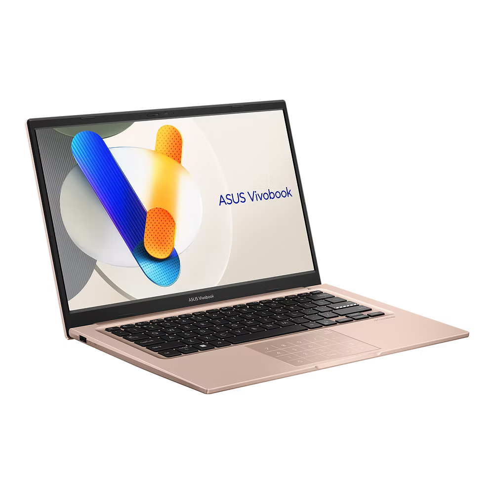 ASUS Notebook Vivobook 14 (Terra Cotta) Intel Core 5 120U | 14" FHD (1920 x 1080) IPS 60hz | 8GB DDR4 on board + 8GB DDR4 SO-DIMM | 512GB M.2 NVMe SSD | Shared | Windows 11 Home | Microsoft Office Home 2024 + Microsoft 365 Basic | X1404VA-EB1417WSM