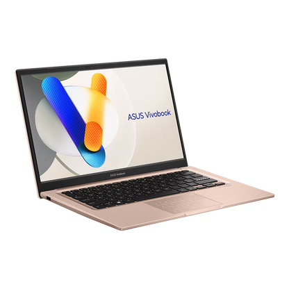 ASUS Notebook Vivobook 14 (Terra Cotta) Intel Core 5 120U | 14" FHD (1920 x 1080) IPS 60hz | 8GB DDR4 on board + 8GB DDR4 SO-DIMM | 512GB M.2 NVMe SSD | Shared | Windows 11 Home | Microsoft Office Home 2024 + Microsoft 365 Basic | X1404VA-EB1417WSM