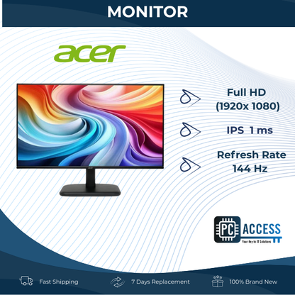 ACER 24.5" EK251Q P6BI 144Hz IPS Monitor